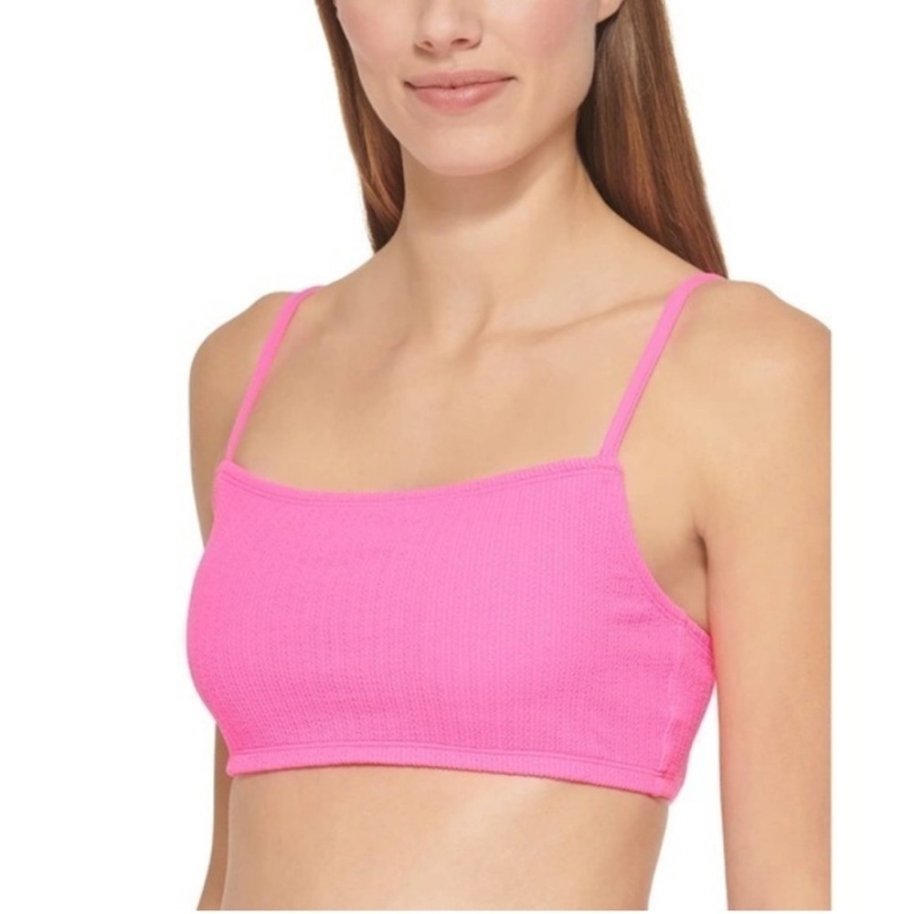 Women’s Textured Bralette Bikini Top Size M